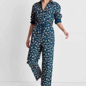 Floral Blue Jumpsuit